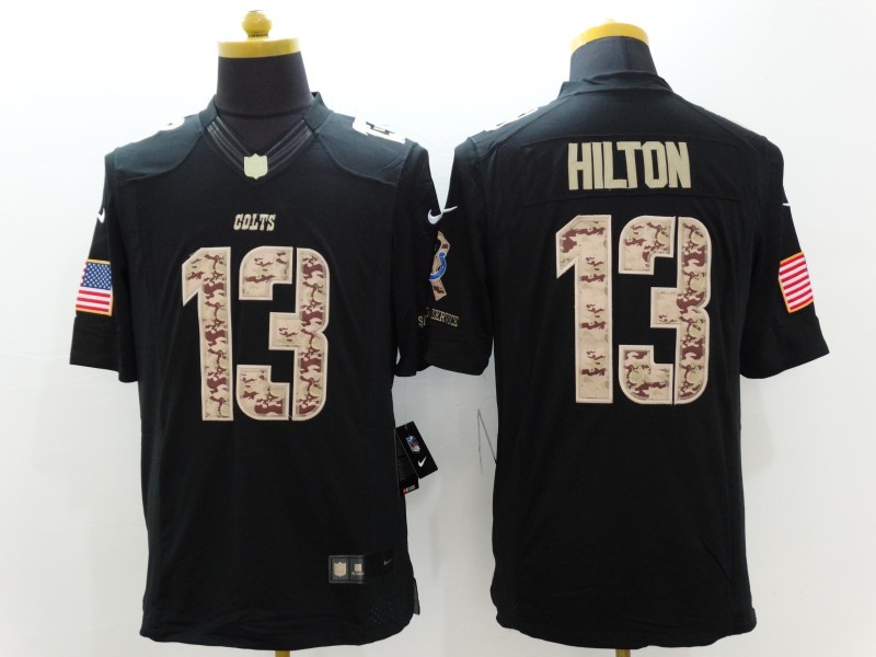 Men's Indianapolis Colts T.Y. Hilton #13 Black Jersey